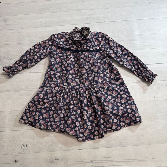 Petite‎ Lucette Blue Floral Dress size 2 - Picture 1 of 6